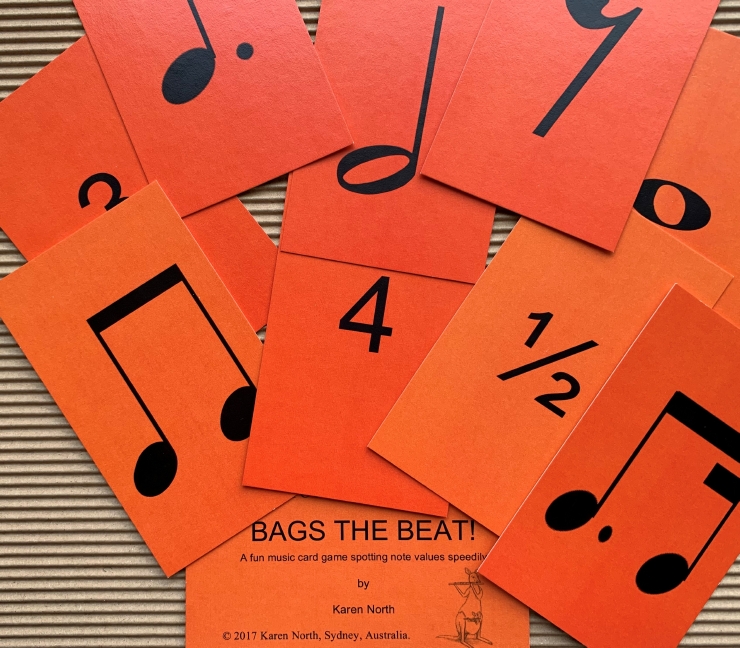 Bags The Beat! Card Game Sheet Music Songbook