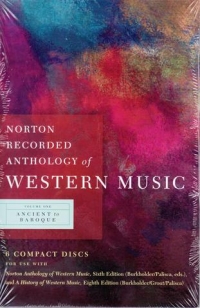 Norton Recorded Anthology Western Music 1 Mp3 Dvd Sheet Music Songbook