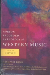 Norton Recorded Anthology Western Music 2 Mp3 Dvd Sheet Music Songbook