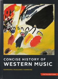 Concise History Of Western Music Hanning 5th Ed Sheet Music Songbook