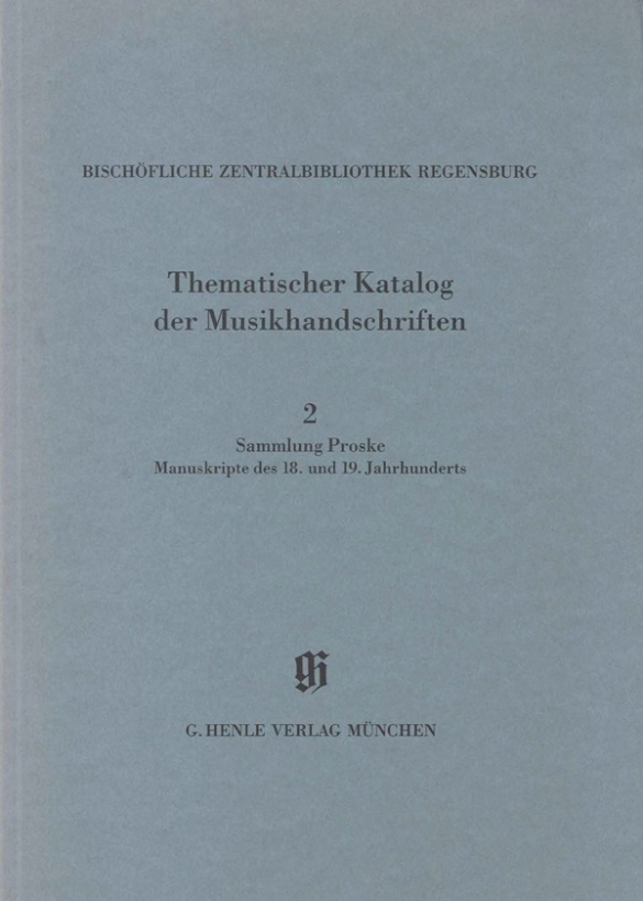 Kbm 14/2 Bischofliche Zentralbibliothek Regensburg Sheet Music Songbook