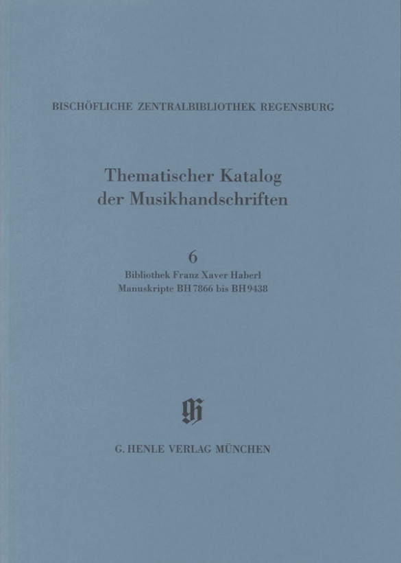 Kbm 14/6 Bischofliche Zentralbibliothek Regensburg Sheet Music Songbook