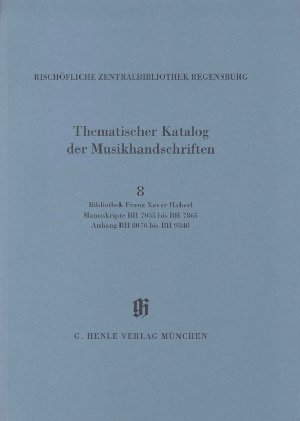 Kataloge Bayerischer Musiksammlungen 14/8 Sheet Music Songbook