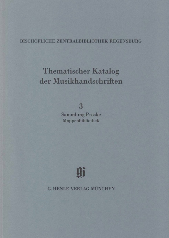 Kbm 14/3 Bischofliche Zentralbibliothek Regensburg Sheet Music Songbook