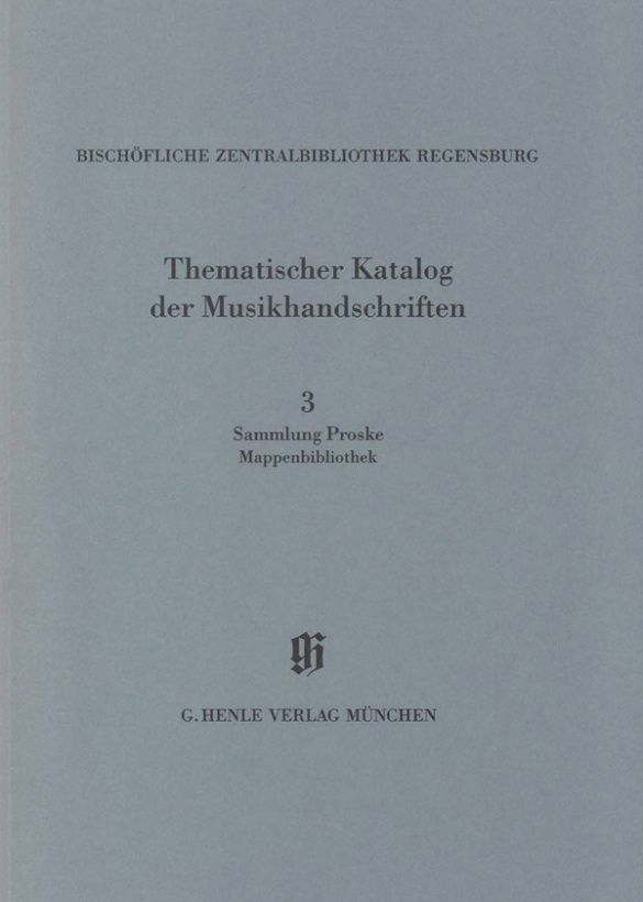 Kbm 14/3 Bischofliche Zentralbibliothek Regensburg Sheet Music Songbook