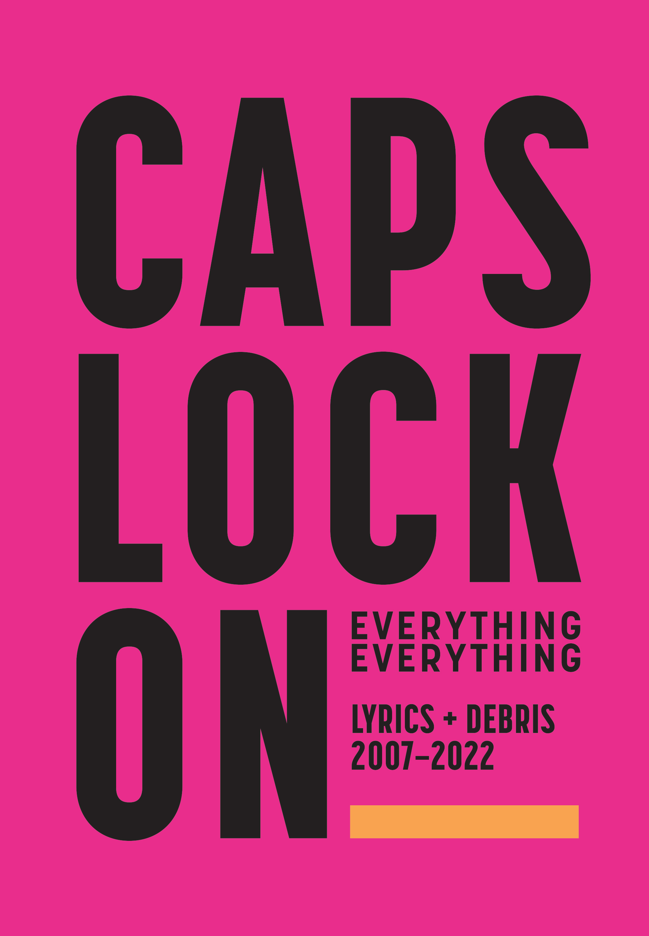 Everything Everything Caps Lock On Lyrics + Debris Sheet Music Songbook