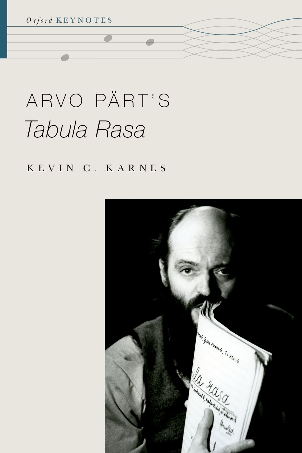 Karnes Arvo Parts Tabula Rasa Hardback Sheet Music Songbook