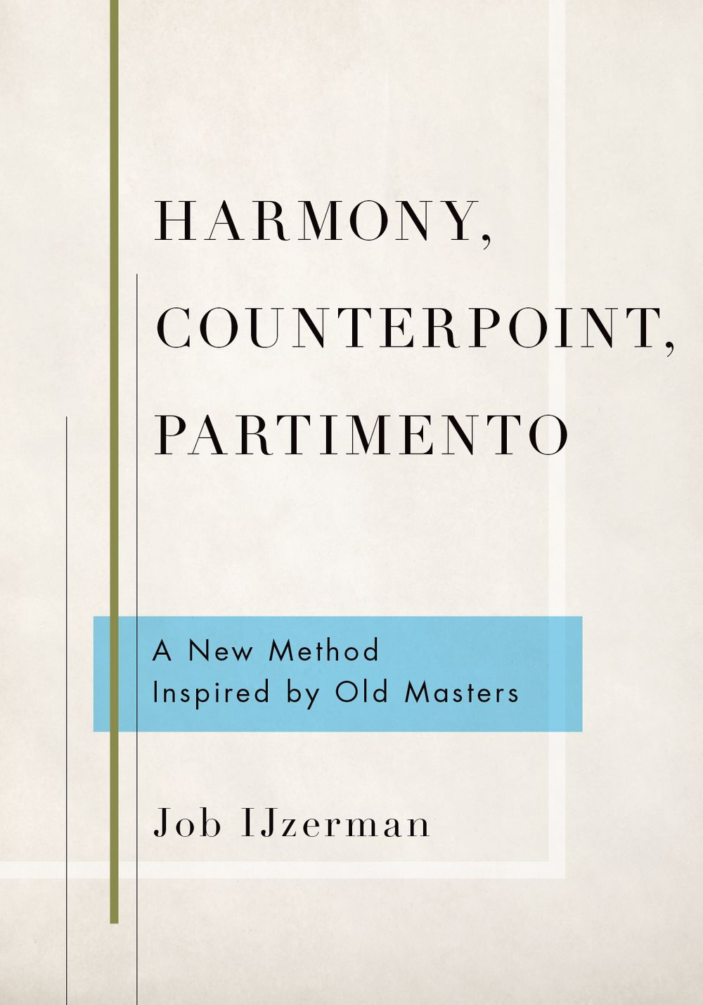 Ijzerman Harmony, Counterpoint, Partimento Pb Sheet Music Songbook