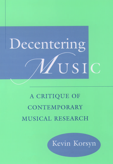 Korsyn Decentering Music Paperback Sheet Music Songbook
