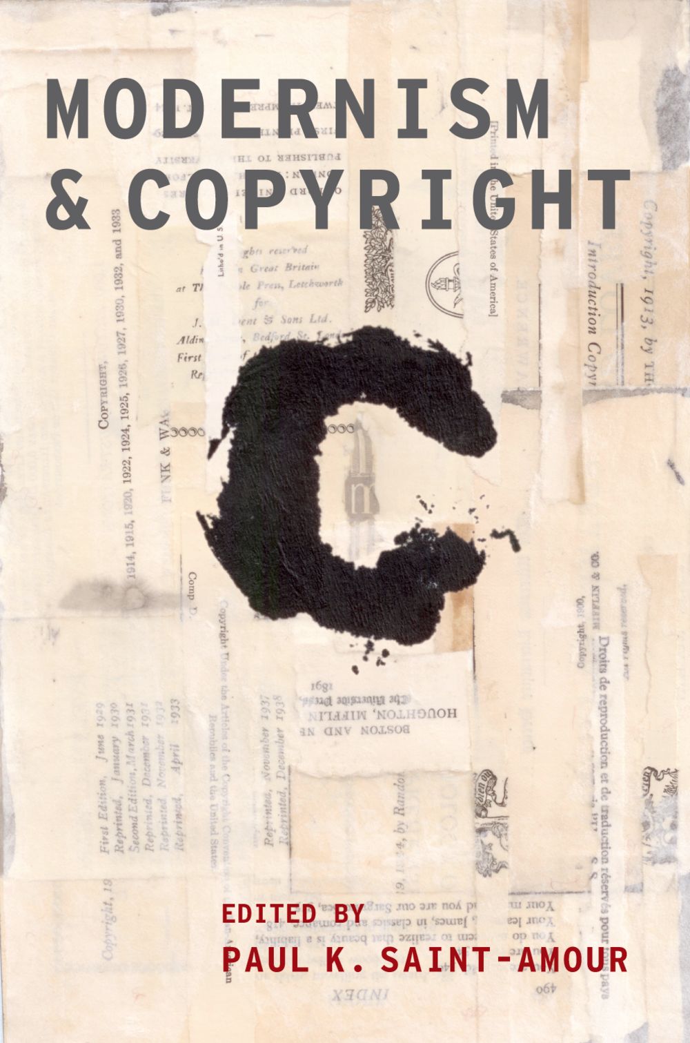 Modernism And Copyright Ed. Saint-amour Hardback Sheet Music Songbook