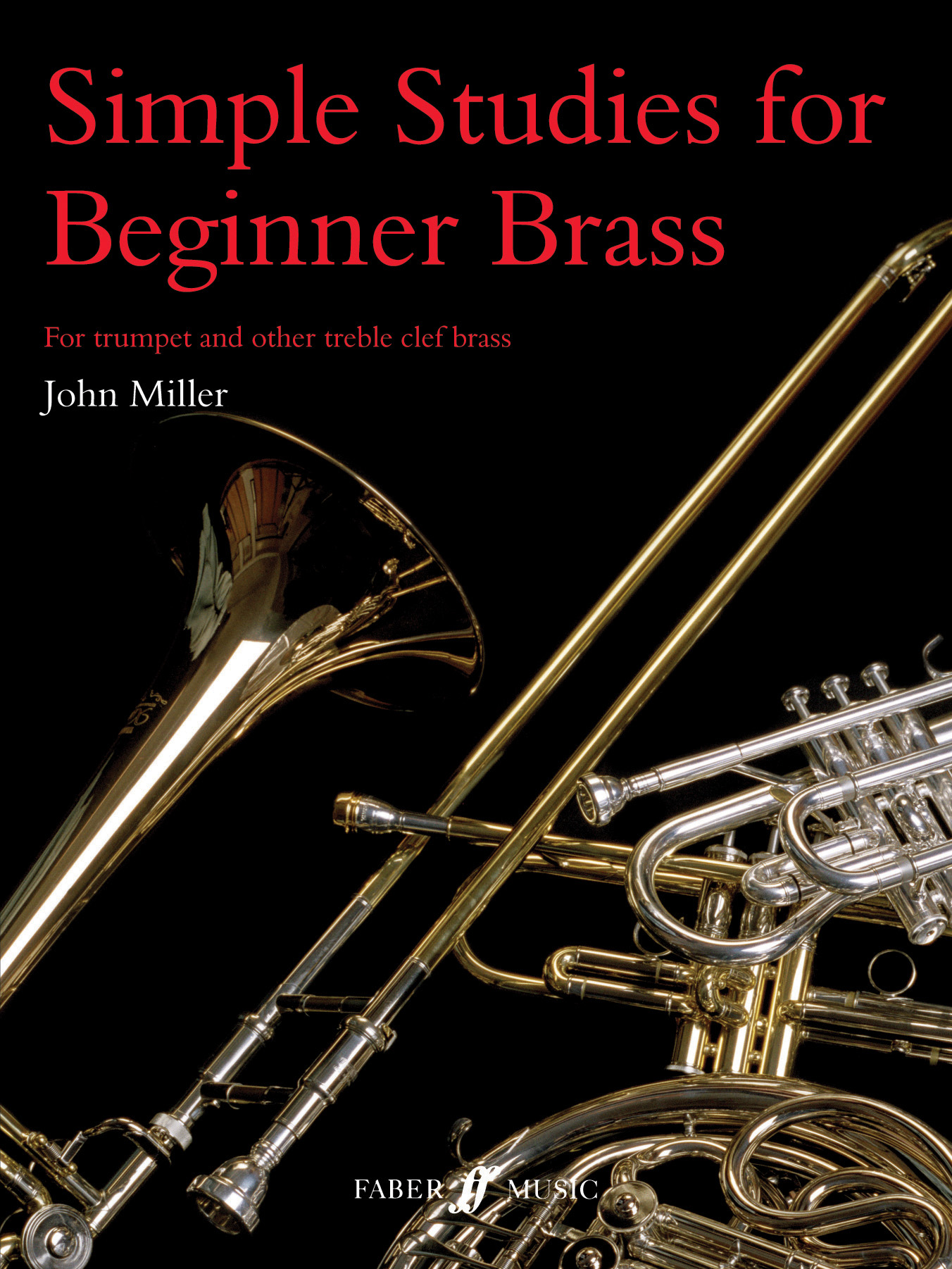 Simple Studies For Beginner Brass Treble Clef Sheet Music Songbook