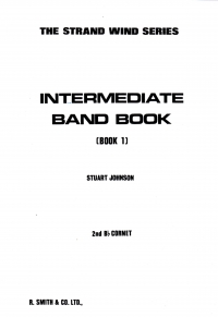Intermediate Band Book 1 2nd Bb Cornet Sheet Music Songbook