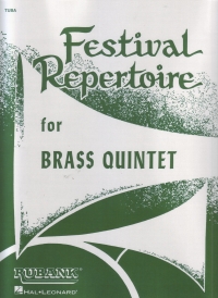 Festival Repertoire Brass Quintet Tuba Sheet Music Songbook