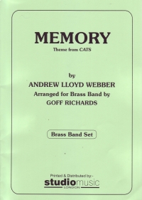 Memory (cats) Lloyd Webber/richards Brass Band Sheet Music Songbook