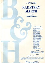 Strauss Radetzky March Symphonic Band Sheet Music Songbook