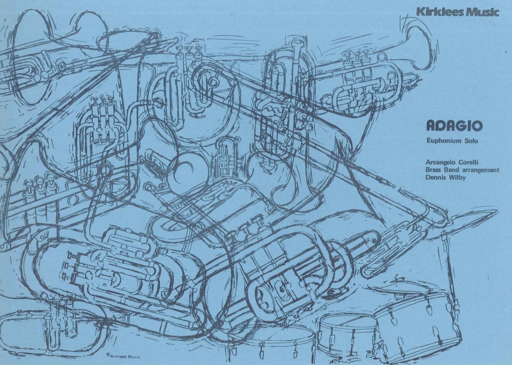 Adagio (corelli) Arr Wilby Euphonium/brass Band Sheet Music Songbook