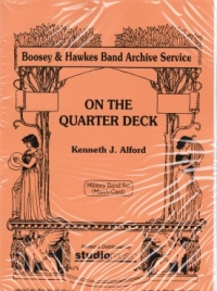 On The Quarter Deck Alford Mb March Card Set Sheet Music Songbook