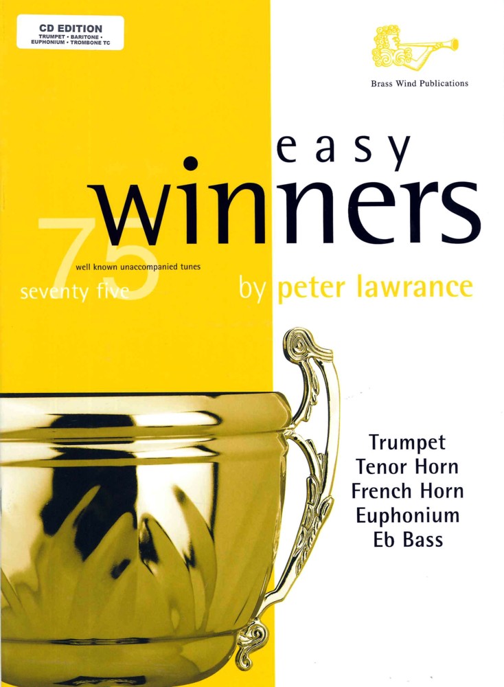 Easy Winners Lawrance Treble Brass + Bb Cd Sheet Music Songbook