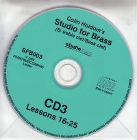 Studio For Brass Bb Bass/treble Cd 3 Holdom Sheet Music Songbook