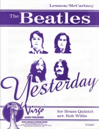 Yesterday Brass Quintet Sheet Music Songbook