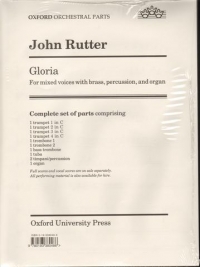 Rutter Gloria Brass & Organ Set Of Parts Sheet Music Songbook