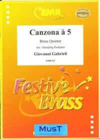 Gabrieli Canzona No 1 Brass Quintet Sheet Music Songbook