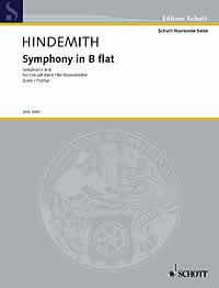Hindemith Symphony Bb Concert Band Score Sheet Music Songbook