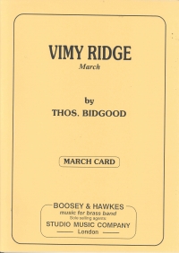Bidgood Vimy Ridge March Card Set Sheet Music Songbook