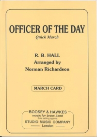 Hall Officer Of The Day Brass Band Card Set Sheet Music Songbook