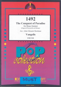 Vangelis 1492 Conquest Of Paradise Brass Quintet Sheet Music Songbook