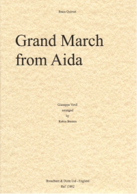 Verdi Grand March From Aida Benton Brass Quintet Sheet Music Songbook