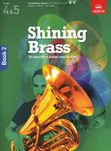 Shining Brass Book 2 + Cds Grades 4-5 Abrsm Sheet Music Songbook