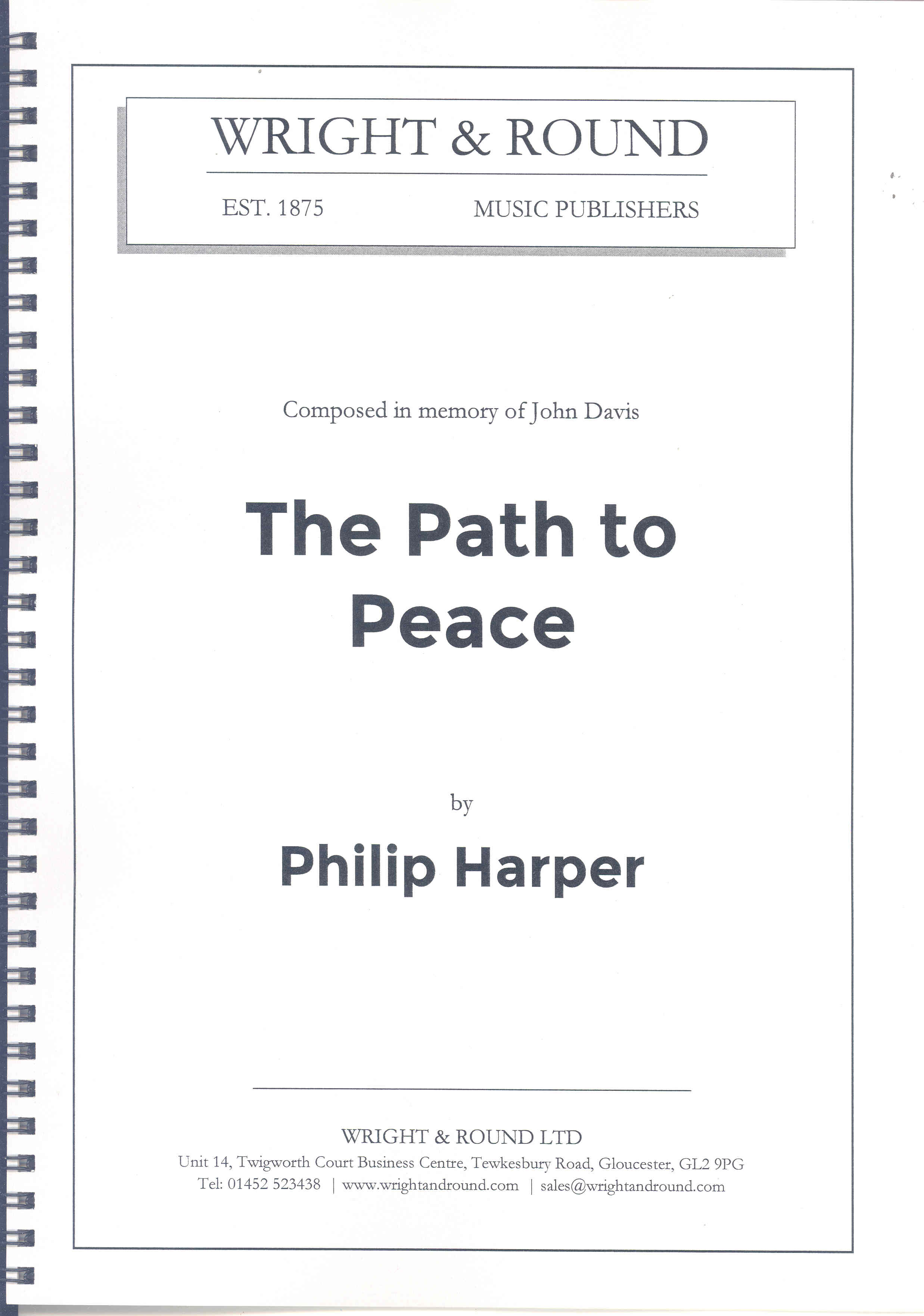 Path To Peace Harper Brass Score & Parts Sheet Music Songbook