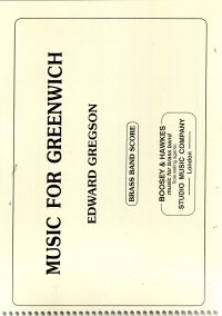 Gregson Music For Greenwich Brass Band Score Sheet Music Songbook