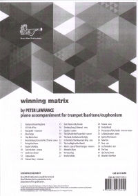 Winning Matrix Lawrance Tpt Bar Euph Piano Accomp Sheet Music Songbook