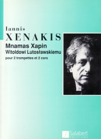 Xenakis Mnamas Xapin Witoldowi Lutoslavski Sheet Music Songbook