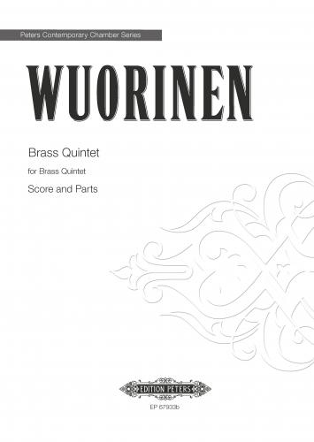 Wuorinen Brass Quintet Score & Parts Sheet Music Songbook