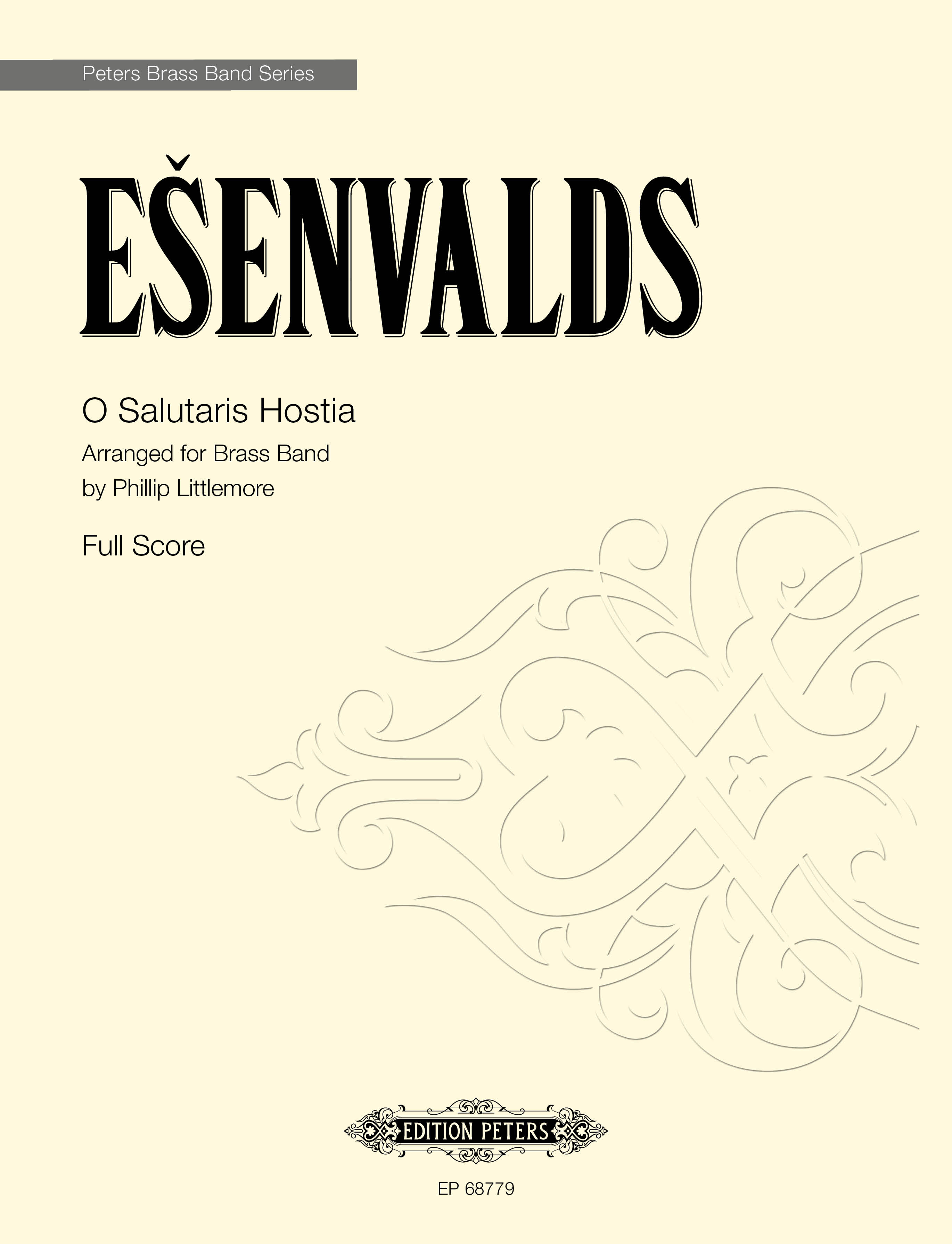 Esenvalds O Salutaris Hostia Brass Band Score Sheet Music Songbook