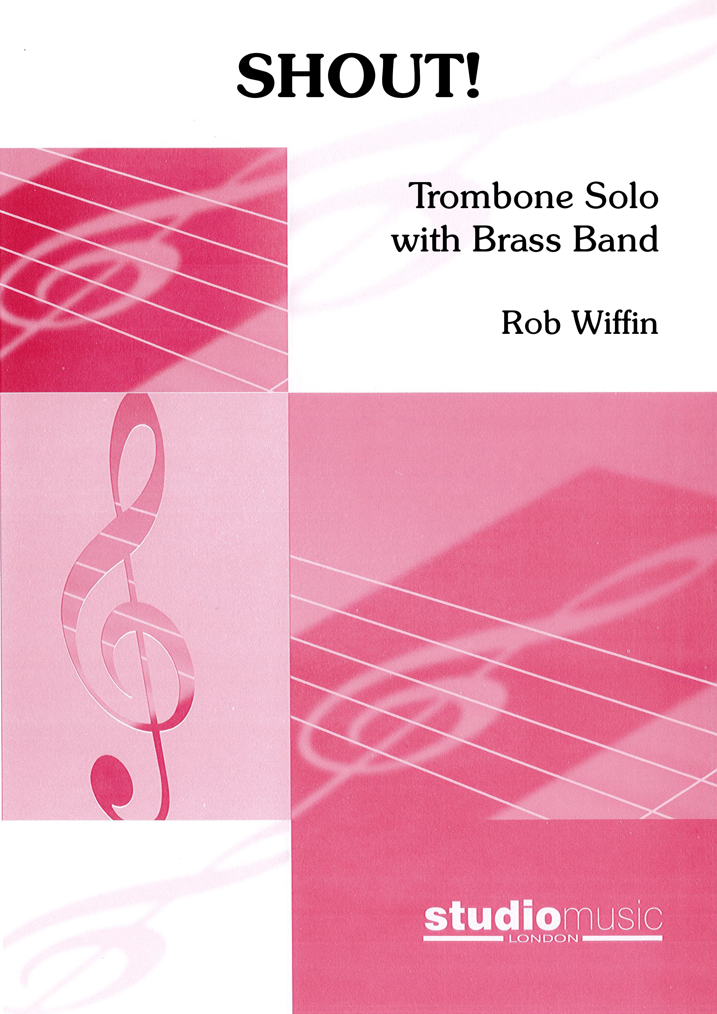 Wiffin Shout Trombone Solo With Brass Band Sc/pts Sheet Music Songbook
