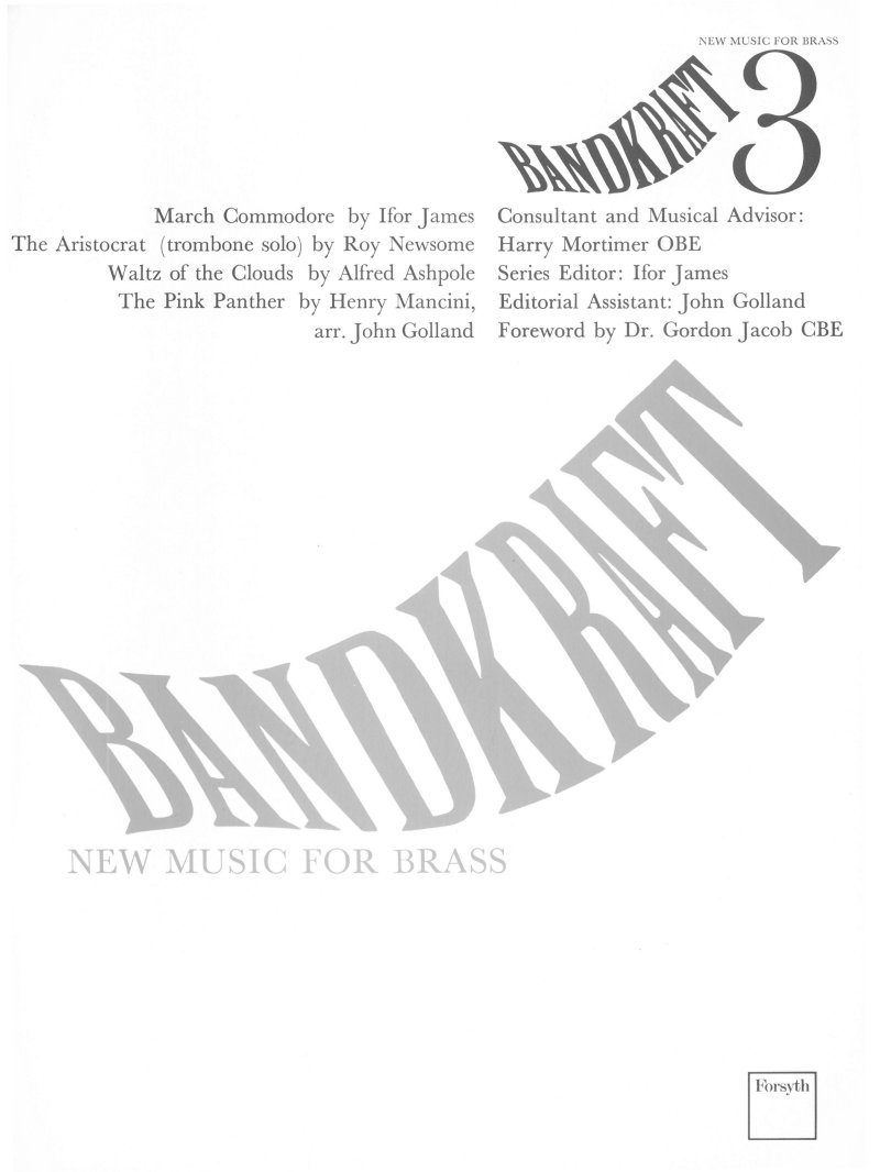 Bandkraft 3 New Music For Brass Sheet Music Songbook