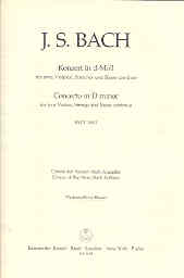 Bach Concerto 2 Vns Dmin Bwv1043 Cello/bass Part Sheet Music Songbook
