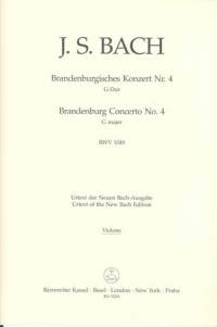 Bach Brandenburg Concerto No 4 Bwv1049 Bass Part Sheet Music Songbook