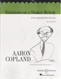 Copland Variations On A Shaker Melody Sc & Pts Sheet Music Songbook