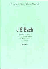 Bach Concerto D Minor Bwv1060 Oboe Part Sheet Music Songbook