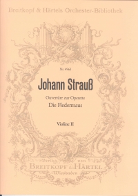 Strauss Die Fledermaus Overture Op367 Violin 2 Sheet Music Songbook