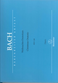 Bach Christmas Oratorio Organ Part Sheet Music Songbook