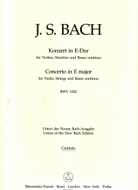 Bach Concerto E Bwv 1042 Cembelo Sheet Music Songbook