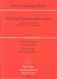 Bach Cantata No 36 (bwv 36) Study Score, Urtext Ed Sheet Music Songbook