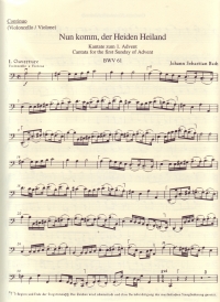 Bach Cantata No 61 Nun Komm Der Heiden Heiland ( Sheet Music Songbook