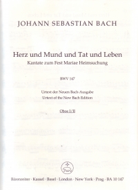 Bach Cantata 147 Herz Und Mund Und Tat Und Leben Sheet Music Songbook